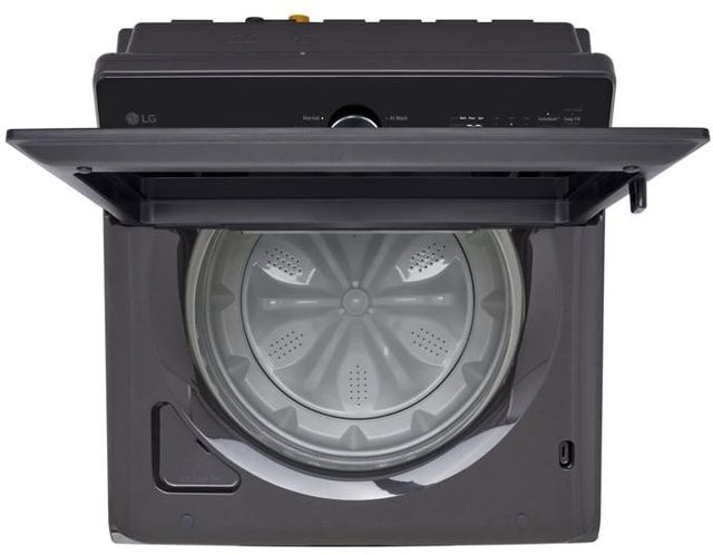 LG 5 Cu. Ft. Platinum Black Impeller Top Load Washer with EasyUnload™ & AI Sensing-1