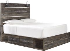 Signature Design by Ashley® Drystan Brown Queen 4-Drawer Storage Panel Bed