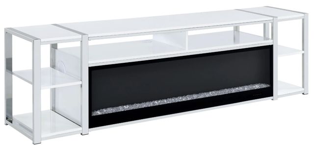 Elements International Midway White 80" TV Console-0