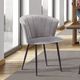 Armen Living Lulu Black/Gray Dining Side Chair-1