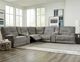 Behold™ Home Harbortown 6-Piece Charcoal Dual Power Reclining Curved Sectional-1