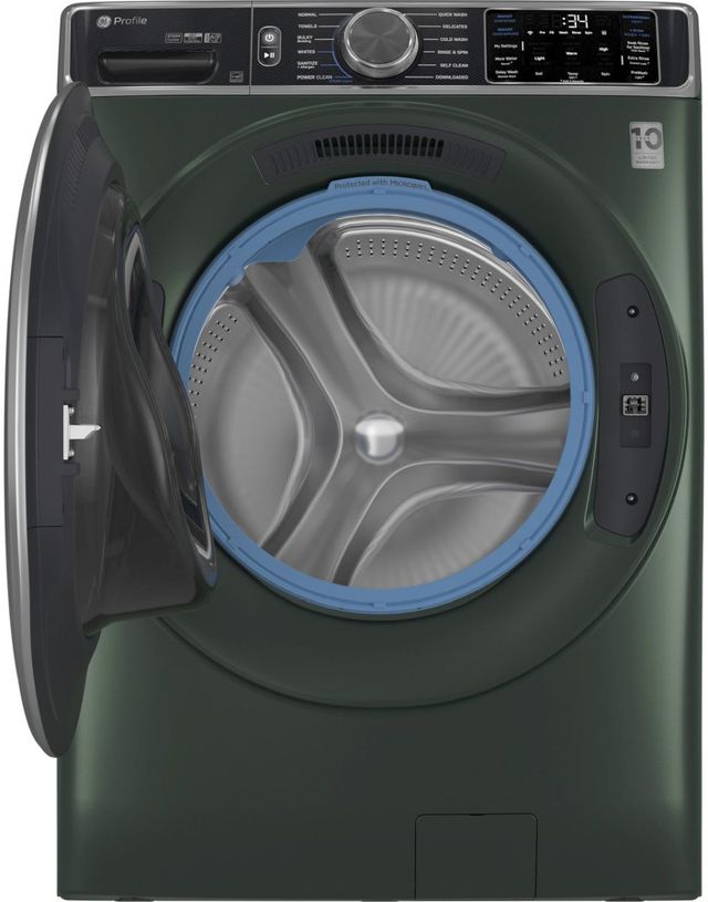 GE® Profile™ Jade Green Front Load Washer and Electric Dryer Laundry Pair-3