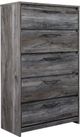 Signature Design by Ashley® Baystorm 4-Piece Gray King Panel Headboard Bedroom Set-3