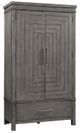 Liberty Furniture Modern Farmhouse Dark Gray Armoire-0
