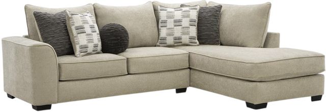 Albany Industries 2-Piece Glenrock Beige Right-Arm Facing Sectional-0