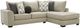 Albany Industries 2-Piece Glenrock Beige Right-Arm Facing Sectional-0