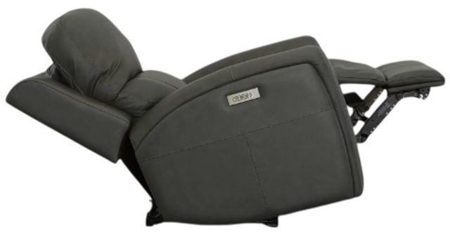 Flexsteel® Linden Charcoal Power Recliner with Power Headrest and Lumbar-5