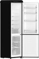 FORNO® Storico Alta Qualita 22" 9 Cu. Ft. Black Retro Counter Depth Bottom Freezer Refrigerator with Copper Tone Handle-3