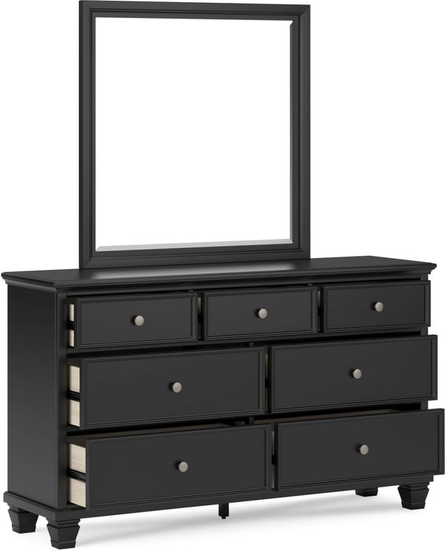 Signature Design by Ashley® Lanolee Black Dresser and Mirror-2