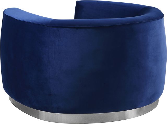 Meridian Furniture Julian Navy/Chrome Velvet Chair-1