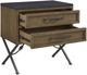 Bernards Tarrington Almond/Black 2-Drawer Nightstand-3