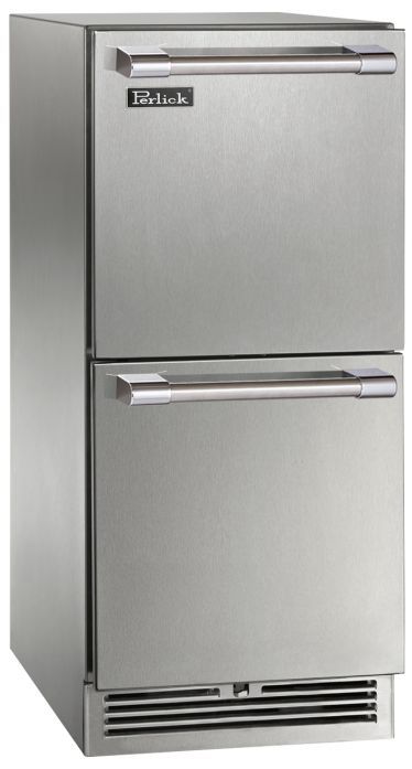 Perlick® Signature Series 2.8 Cu. Ft. Stainless Steel Outdoor Under The Counter Refrigerator Drawer-0