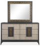 Magnussen Home® Ryker Coventry Gray/Nocturn Black Landscape Mirror-1