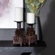 Crestview Collection Pinola 3-Piece Black/Brown Candleholder Set-3