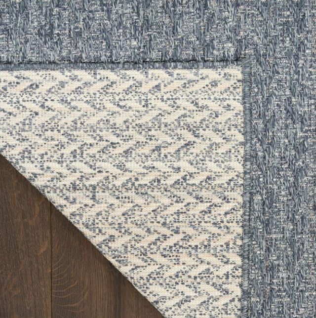 Nourison Home™ Tulum Denim Chevron 5'x7' Area Rug-4