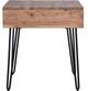 Jofran Inc. Rollins Natural End Table with Black Base-2