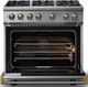 Viking® 5 Series 36" Stainless Steel Pro Style Gas (LP) Range with Brushed Brass Trim-1