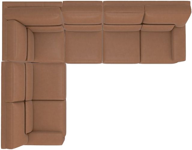 La-Z-Boy® Draper 4-Piece Oak L-Shape Sectional-3
