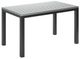 Homecrest™ Outdoor Living Customizable Eden Aluminum/Teak Rectangular Outdoor Balcony Table-0