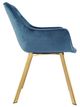 Mazin Furniture Ayami Blue/Gold Dining Arm Chair -3