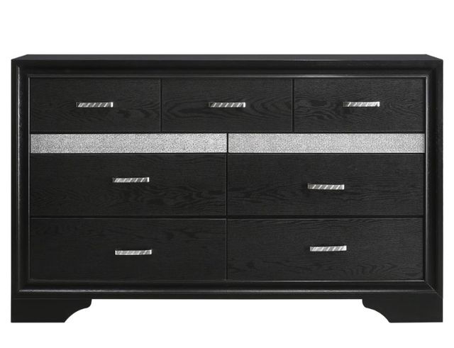 Coaster® Miranda 5-Piece Black Eastern King Bedroom Set-3