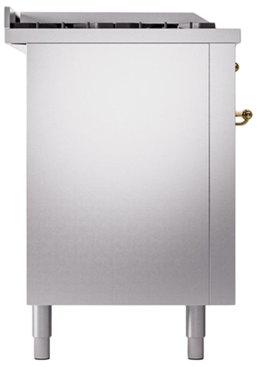Ilve® Nostalgie II Series 60" White Pro Style Dual Fuel Range-2