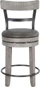 Sunny Designs™ Alpine Gray 24" Swivel Counter Stool-3
