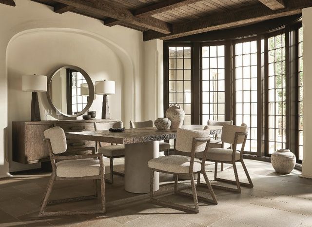 Bernhardt Casa Paros Playa Dining Table with White oak Base-1