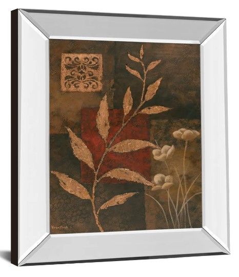 Classy Art Copper Rhythm I by Vivian Flasch Framed Wall Art-1