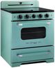 Unique® Appliances Classic Retro 30" Ocean Mist Turquoise Slide In Induction Range-2