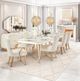 Michael Amini® La Rachelle Medium Champagne Rectangular Dining Table-1