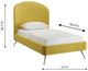 TOV Furniture Vivi Burnt Gold Velvet Twin Bed-2