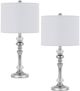 Cal® Lighting & Accessories Effingham 2-Piece Chrome Table Lamp Set-0