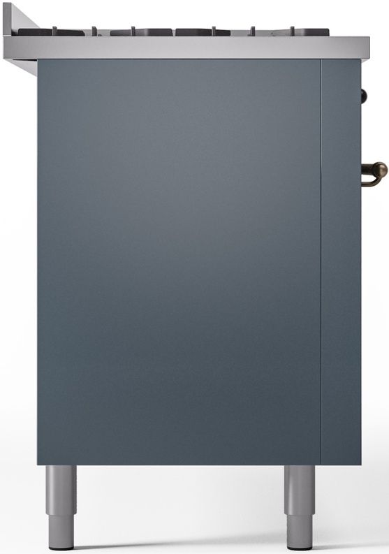 Ilve® Nostalgie II Series 60" Blue Grey Pro Style Dual Fuel Range-3