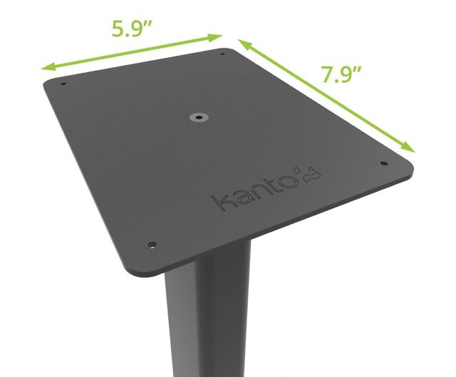 Kanto ST Series 34" Black Bookshelf Speaker Floor Stands-2