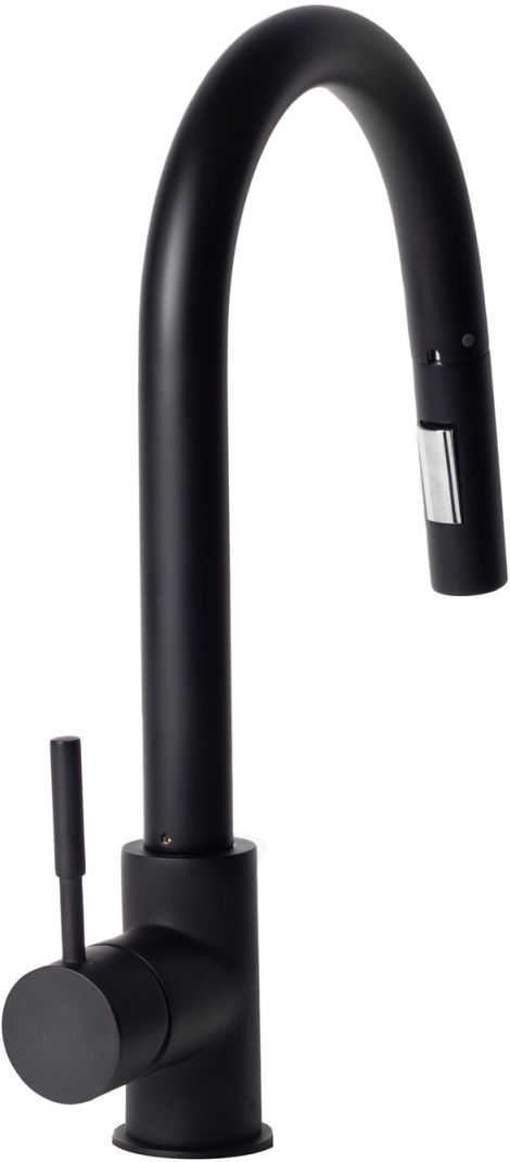 ZLINE Autograph Edition Matte Black Gemini Pull Down Single Handle Kitchen Faucet-0