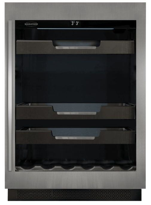 Marathon 24” 5.3 Cu. Ft. Stainless Steel Beverage Centre-1