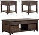 Liberty Furniture Mill Creek 3-Piece Peppercorn Occasional Table Set-0
