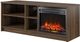 Ameriwood Home Noble Walnut 55" Electric Fireplace Media Console-2