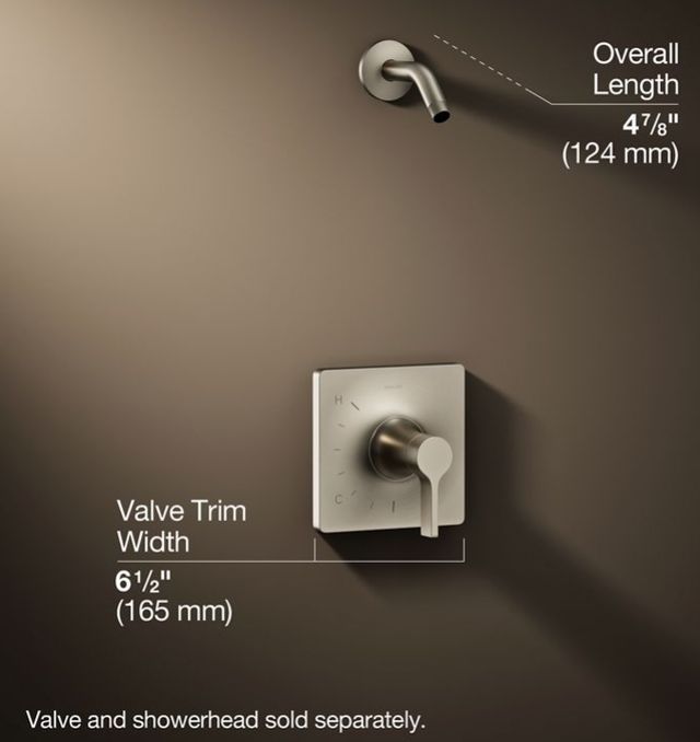 KOHLER® Venza® Rite-Temp® Vibrant Brushed Nickel Shower Trim Kit-2