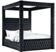 Furniture of America® Etherea Black Queen Poster Bed-0