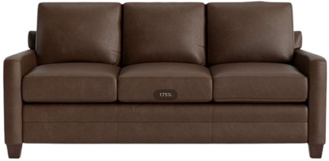 Bassett® Furniture Customizable Carolina Leather Track Arm Sofa-1