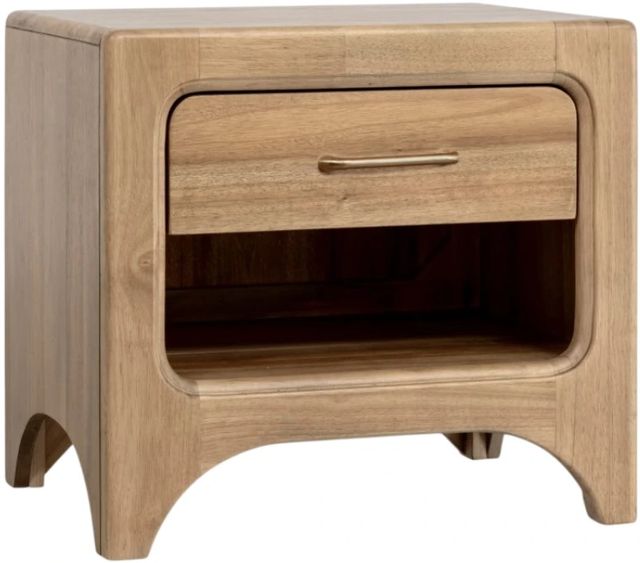 Modus Furniture Brentwood Brioche 1-Drawer Nightstand-0