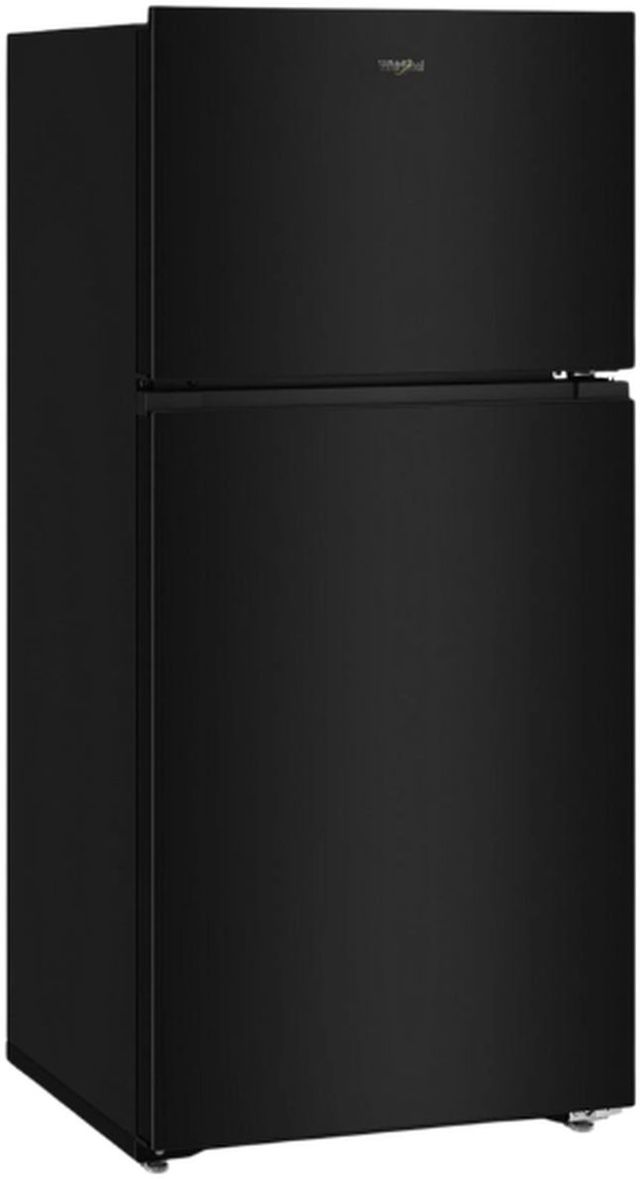 Whirlpool® 28" 14.3 Cu. Ft. Black Top Freezer Refrigerator with Total Coverage Cooling-2