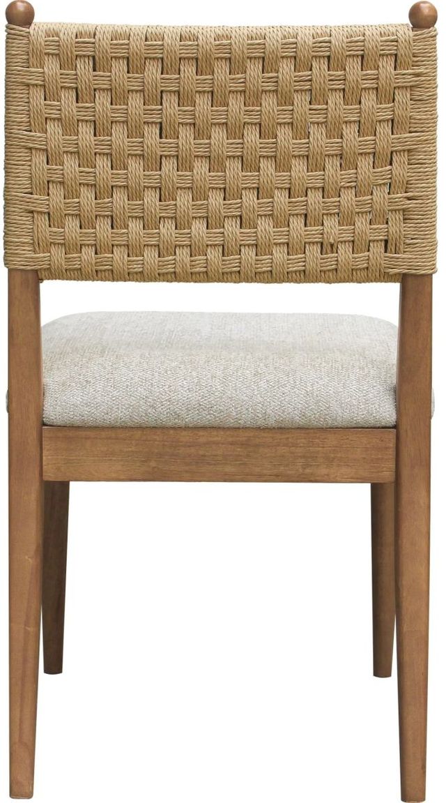 Modus Furniture Langley Cabin Glow/Sweater Woven Back Side Chair-4