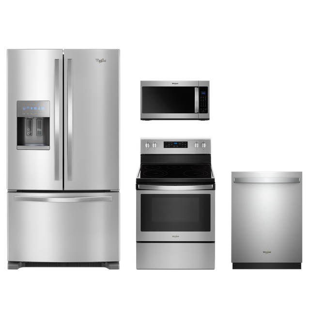Whirlpool® 4 Piece Kitchen Package-Fingerprint Resistant Stainless Steel-0