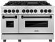 ZLINE Autograph Edition Legacy 48" Satin Stainless Steel Pro Style Dual Fuel Range with Matte Black Accents-0