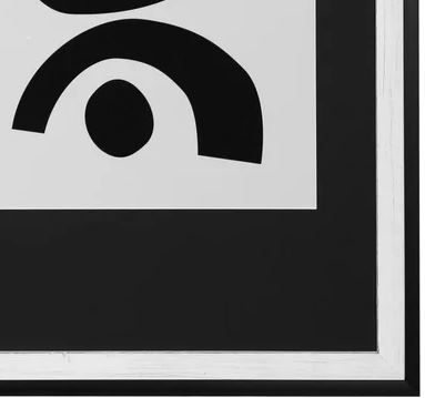 Stylecraft Black/Light Gray Framed Print-1