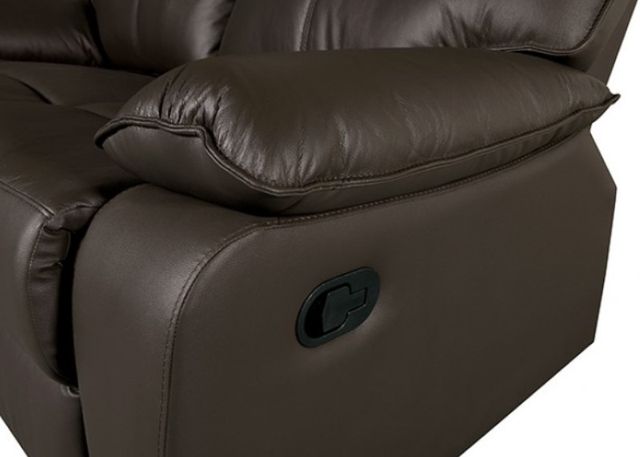 Furniture of America® Onoria Brown Manual Reclining Loveseat-2