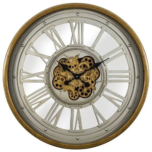 YHD Gold/Pewter Wall Clock-0
